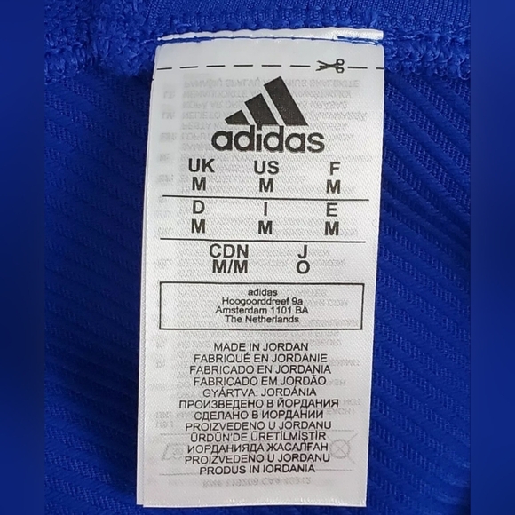 ADIDAS PRIMEKNIT A1 FOOTBALL JERSEY MEN'S SIZE M  ROYAL BLUE WHITE DQ3453 NEW - Picture 5 of 6